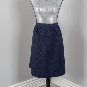 NWT J Crew navy lace skirt - 14